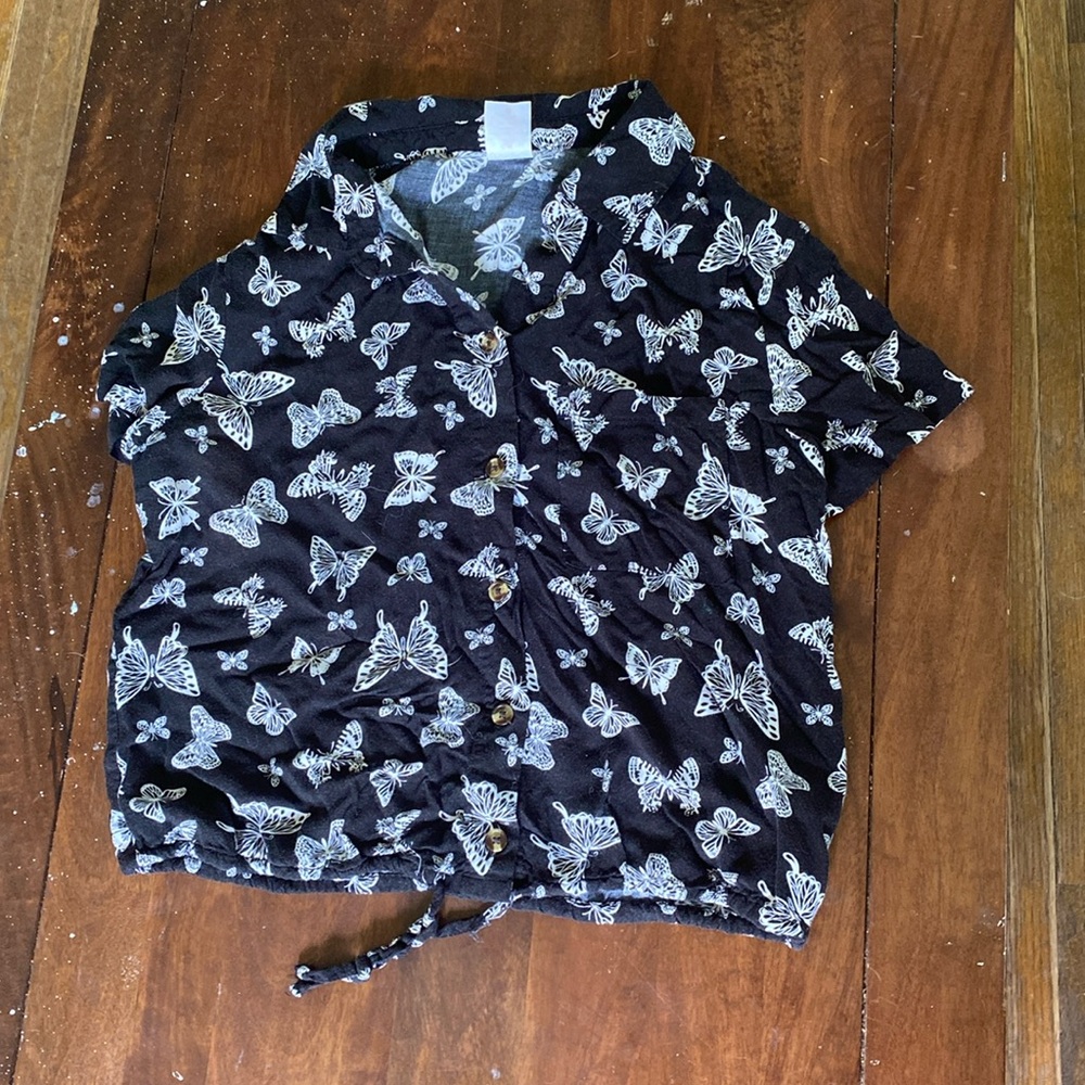 Butterfly crop top